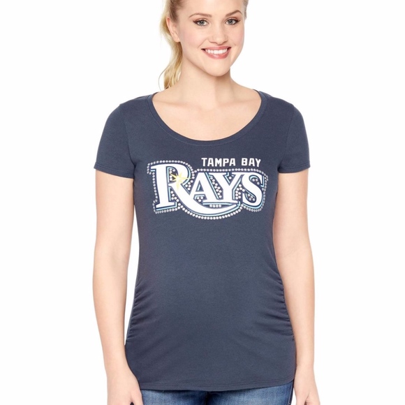 Motherhood Maternity Tops - Maternity Graphic Tee Tampa Bay Rays Short Sleeve